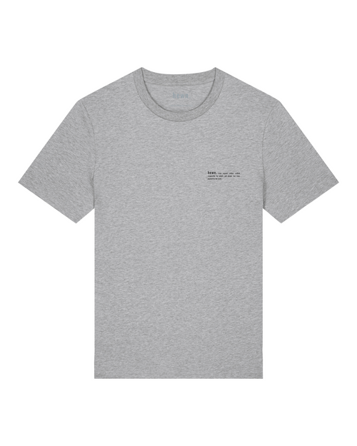 Mens Classic-fit Organic T-shirt in Rock Grey Marl