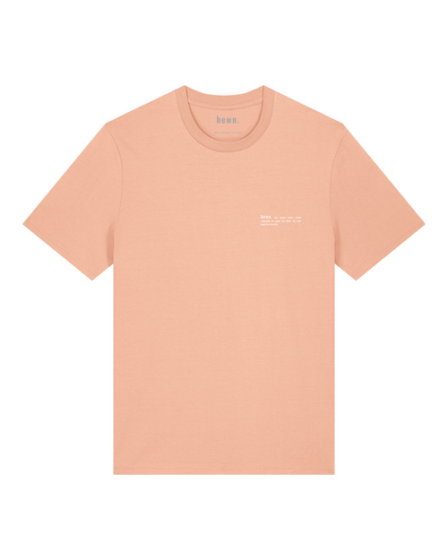 Mens Classic-fit Organic T-shirt in Peach Orange