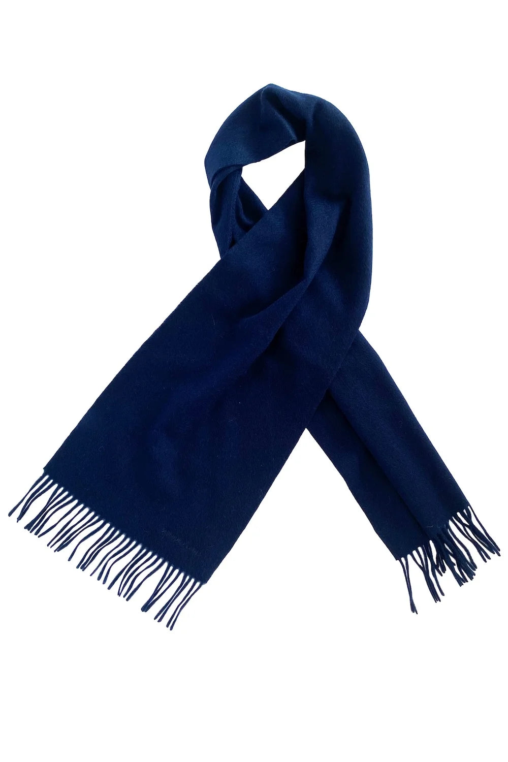 100% Organic Cashmere Scarf - Midnight Blue