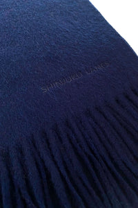 100% Organic Cashmere Scarf - Midnight Blue