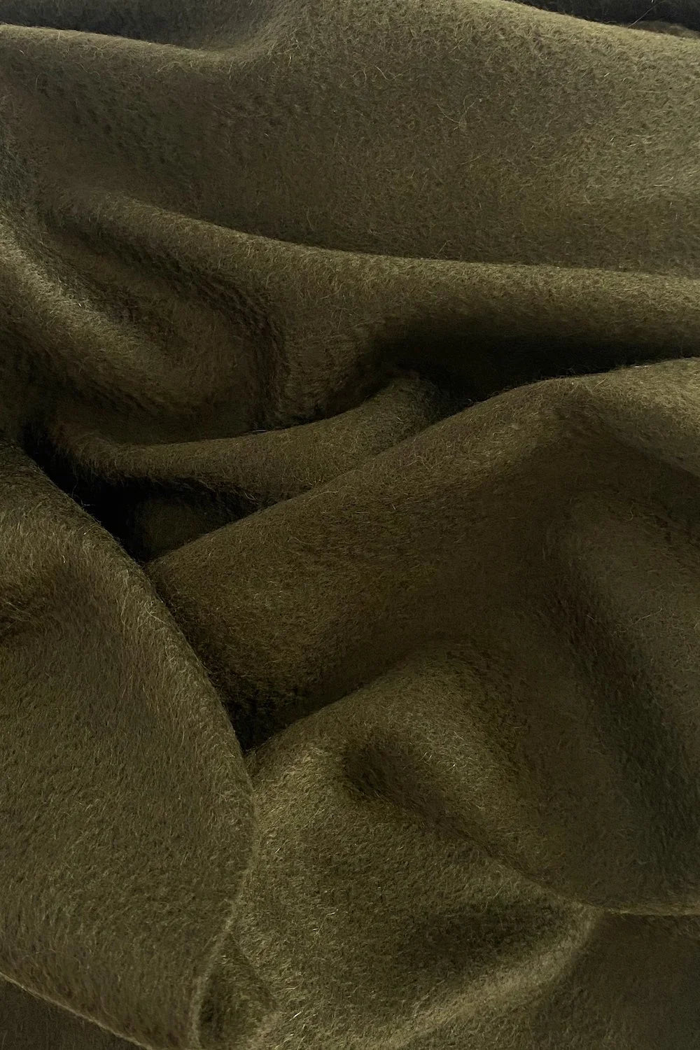 100% Organic Cashmere Scarf - Military Olive