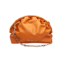 Under Her Eyes Norma Large Clutch, Shoulder & Cross Body Bag in Vintage Orange