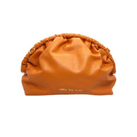 Under Her Eyes Norma Large Clutch, Shoulder & Cross Body Bag in Vintage Orange