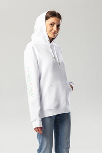 White Flower Tree Hoodie