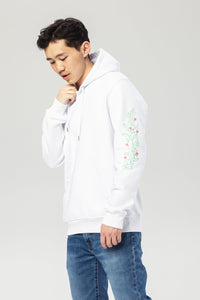 White Flower Tree Hoodie