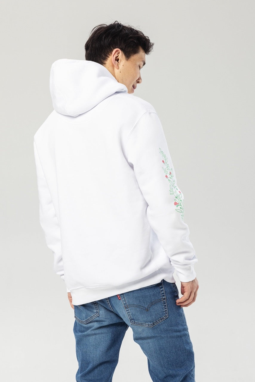 White Flower Tree Hoodie