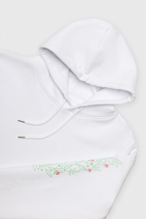 White Flower Tree Hoodie