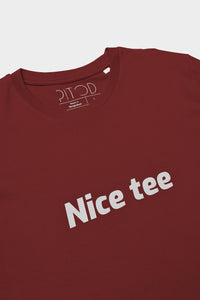 Burgundy Nice Tee T-Shirt