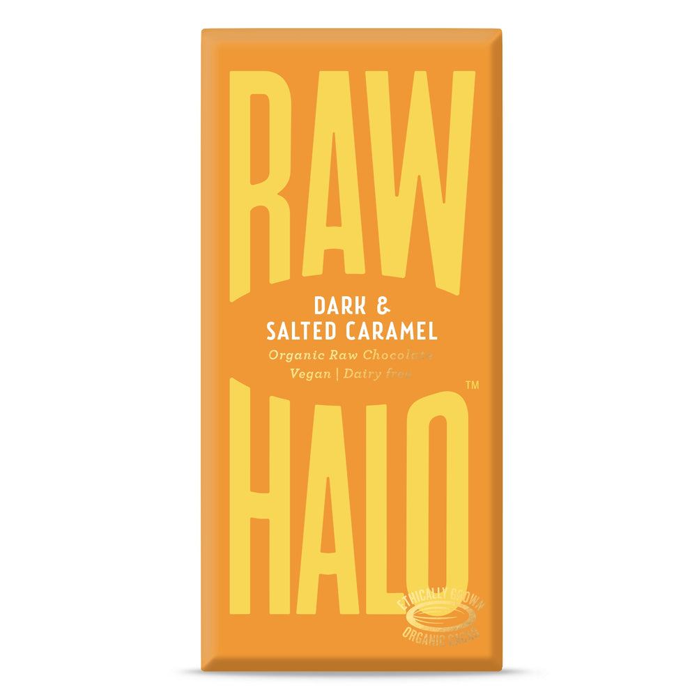 Dark & Salted Caramel 70g Organic Vegan Chocolate (10 Pack)