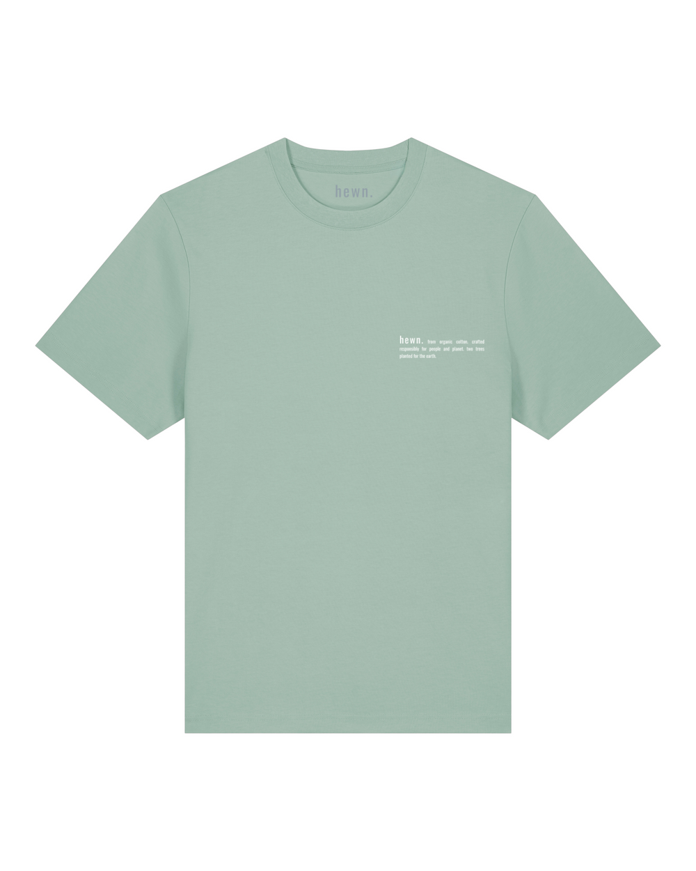 Mens Organic Relaxed-Fit T-shirt in Aloe Green