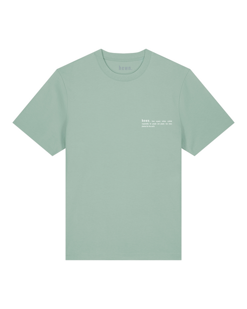 Mens Organic Relaxed-Fit T-shirt in Aloe Green