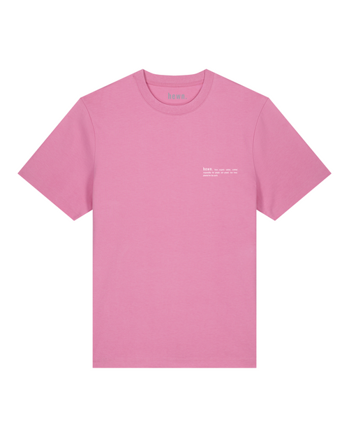 Mens Organic Relaxed-Fit T-shirt in Azalea Pink