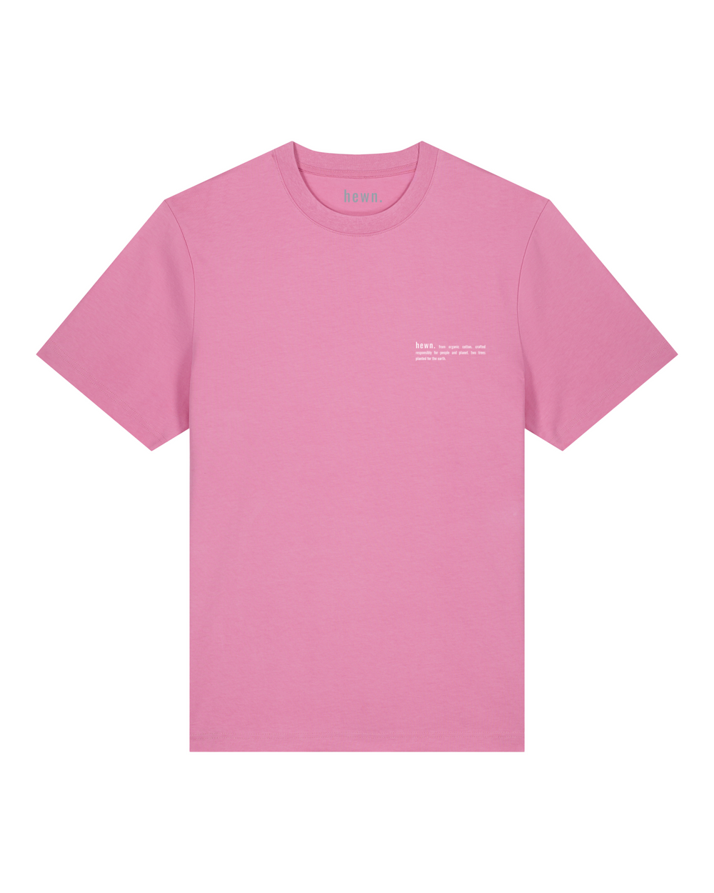 Womens Organic Relaxed-Fit T-shirt in Azalea Pink