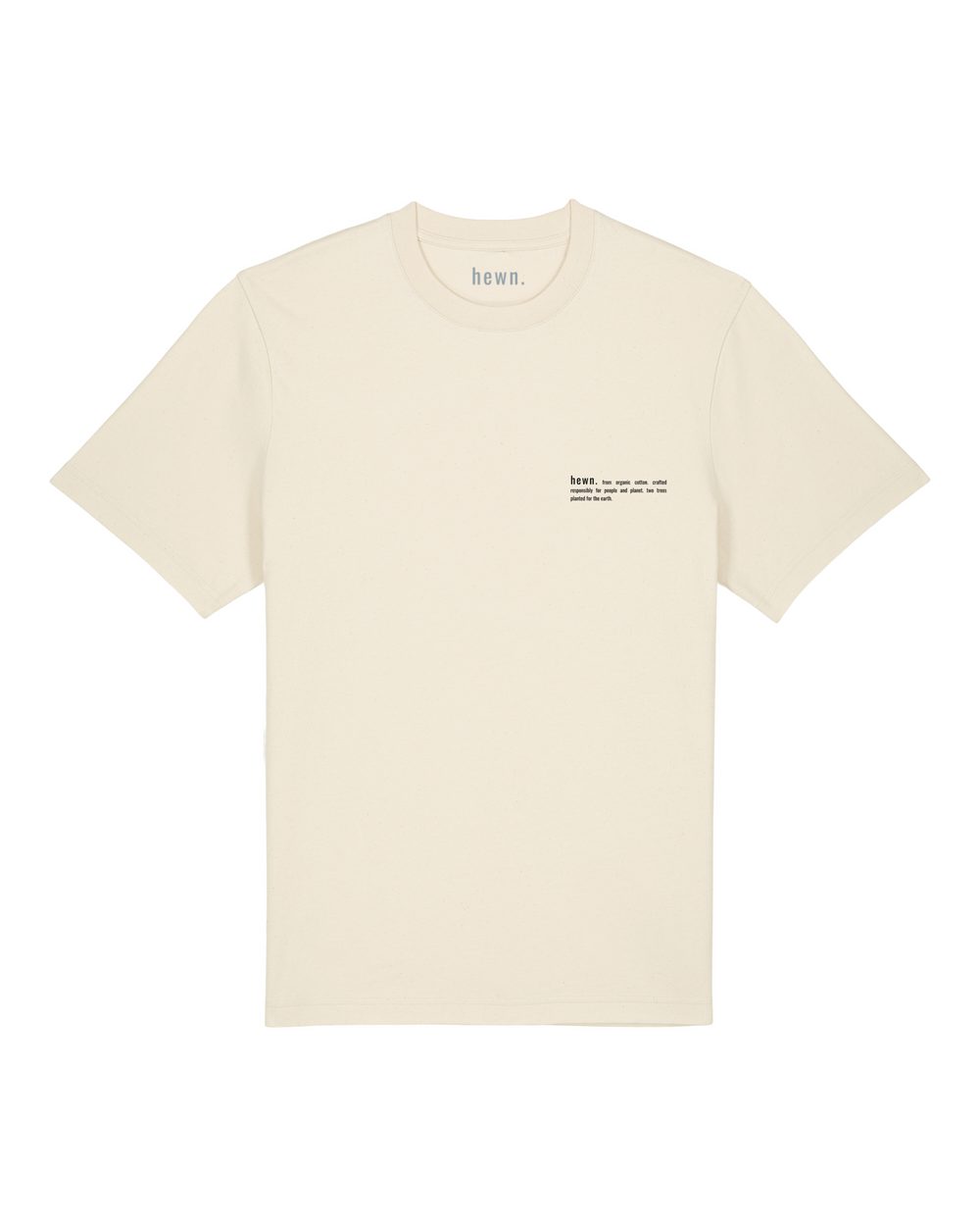 Mens Organic Relaxed-Fit T-shirt in Natural Cotton