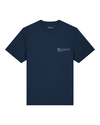 Mens Organic Relaxed-Fit T-shirt in Midnight Navy Blue