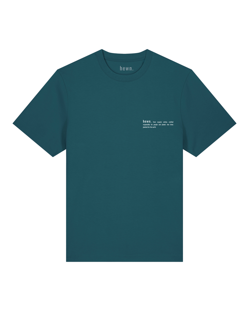 Mens Organic Relaxed-Fit T-shirt in Ocean Blue