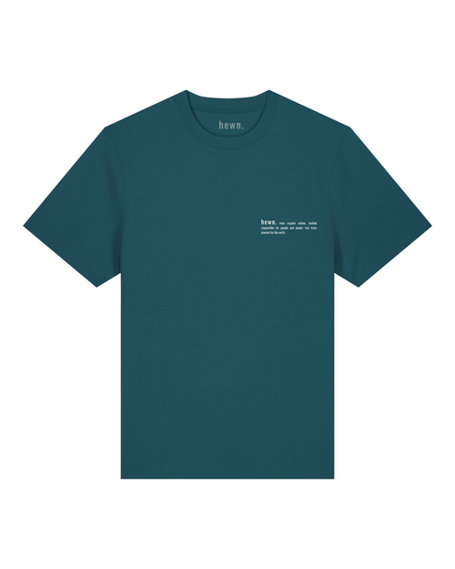 Mens Organic Relaxed-Fit T-shirt in Ocean Blue