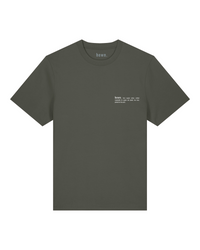 Mens Organic Relaxed-Fit T-shirt in Pine Green Khaki