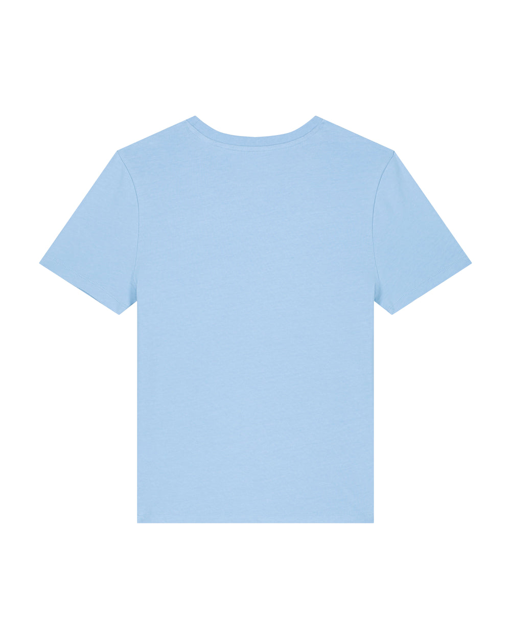 Womens Organic Fitted T-shirt in Sky Blue