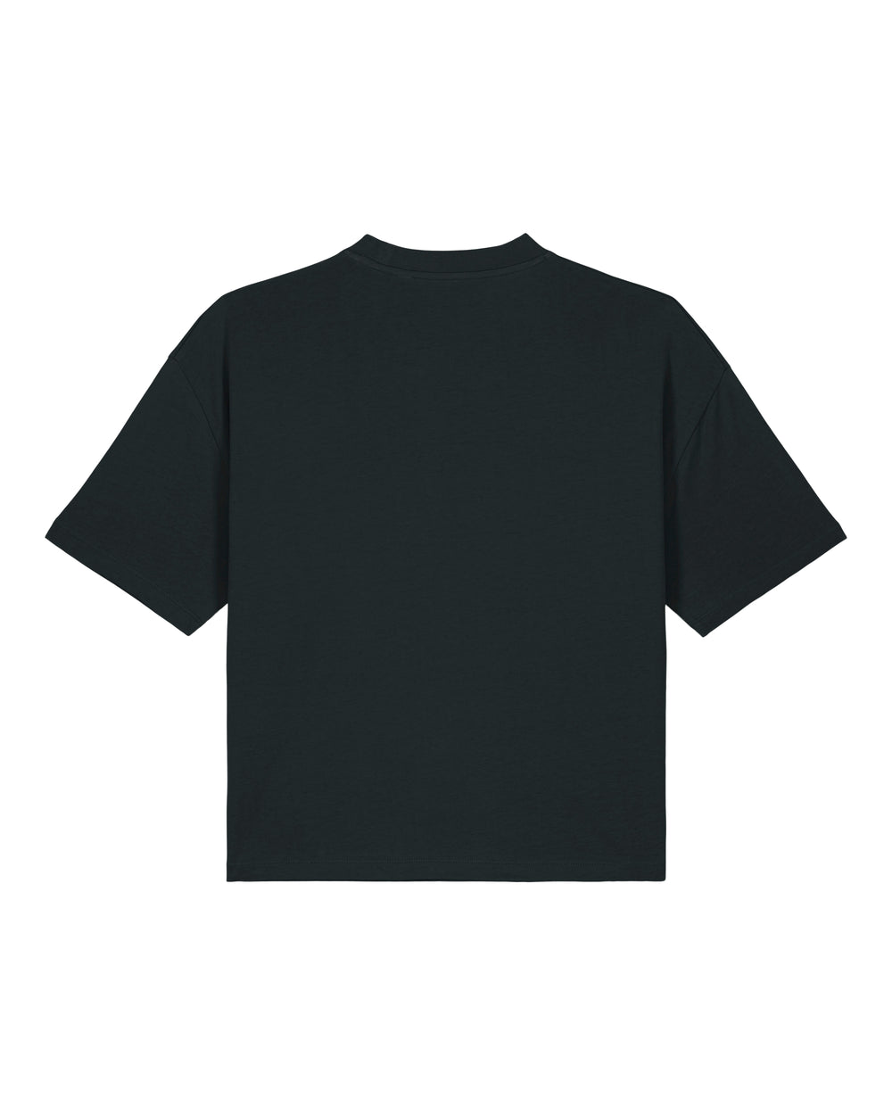 Womens Organic Boxy T-shirt in Jet Black