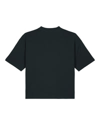 Womens Organic Boxy T-shirt in Jet Black