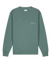 Mens Organic Midweight Sweatshirt in Eucalyptus Green