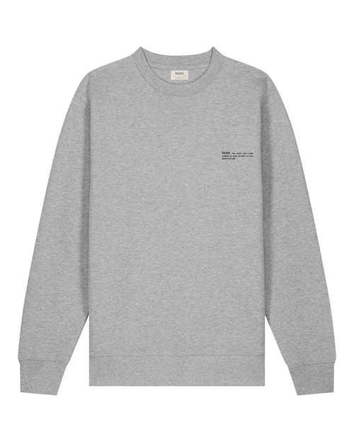 Mens Organic Midweight Sweatshirt in Rock Grey Marl