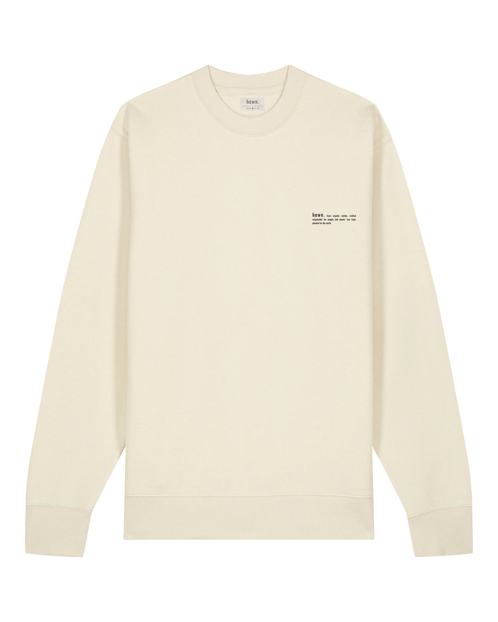 Womens Organic Midweight Sweatshirt in Natural Cotton