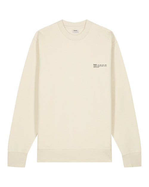 Mens Organic Midweight Sweatshirt in Natural Cotton