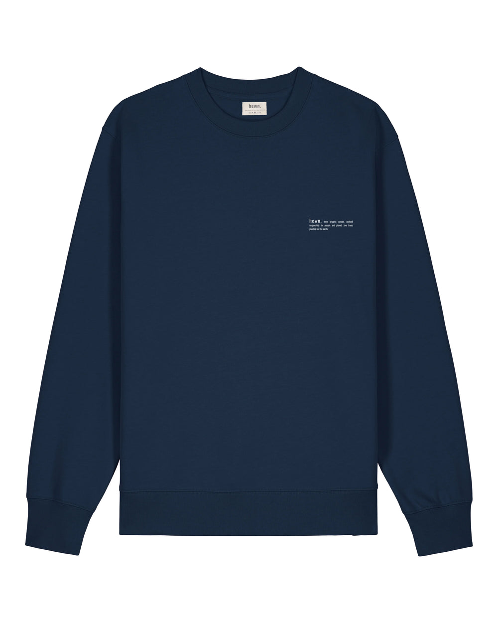 Womens Organic Midweight Sweatshirt in Midnight Navy