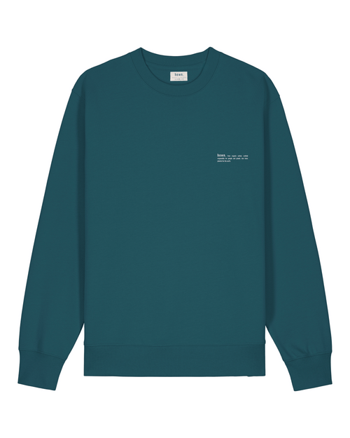 Mens Organic Midweight Sweatshirt in Ocean Blue