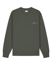 Mens Organic Midweight Sweatshirt in Pine Green Khaki