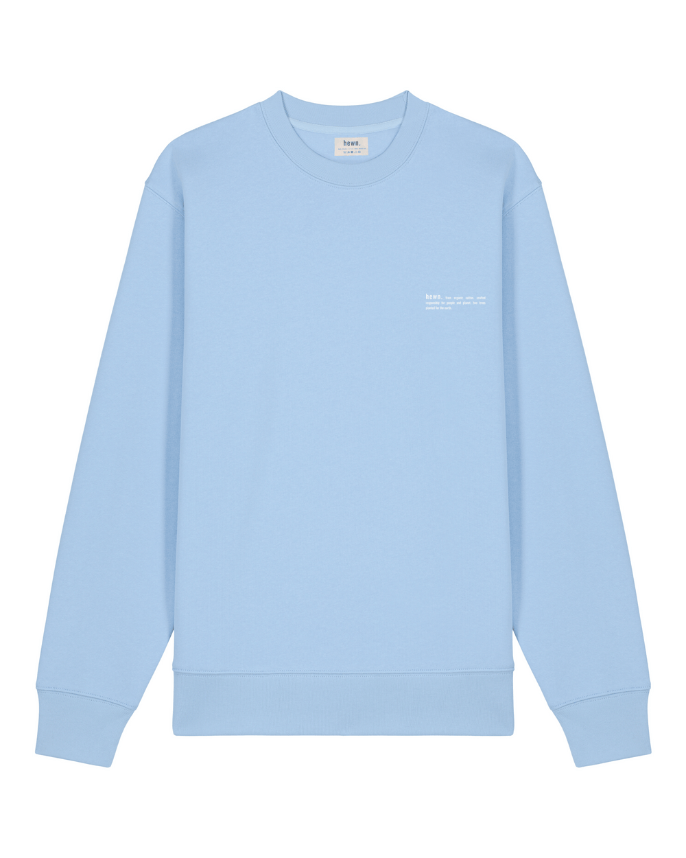 Mens Organic Midweight Sweatshirt in Sky Blue