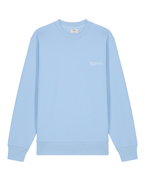 Mens Organic Midweight Sweatshirt in Sky Blue