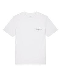 Mens Classic-fit White T-shirt with Bristol Back-Print