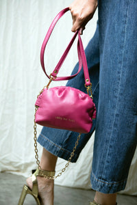 Under Her Eyes Vera Small Clutch, Shoulder & Cross Body Bag in Fuchsia Pink