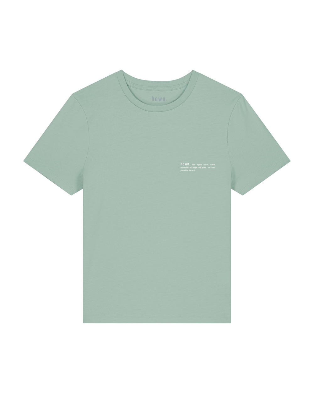 Womens Organic Fitted T-shirt in Aloe Green