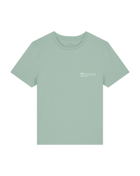 Womens Organic Fitted T-shirt in Aloe Green