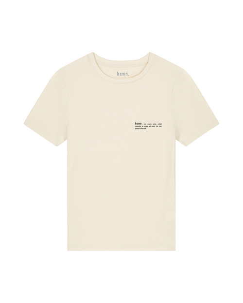 Womens Organic Fitted T-shirt in Natural Cotton