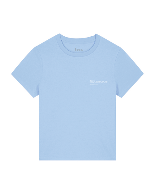 Womens Classic-fit Organic T-shirt in Sky Blue