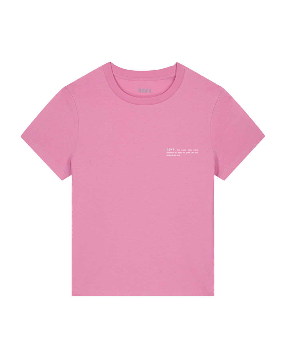 Womens Classic-fit Organic T-shirt in Azalea Pink