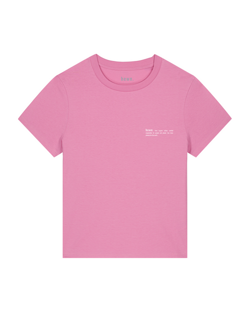 Womens Classic-fit Organic T-shirt in Azalea Pink