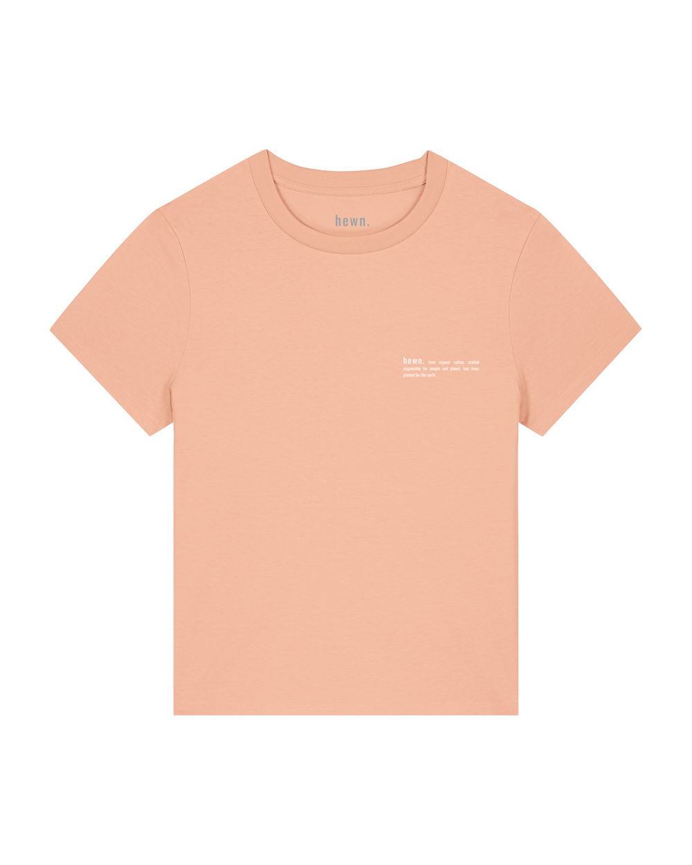 Womens Classic-fit Organic T-shirt in Peach Orange