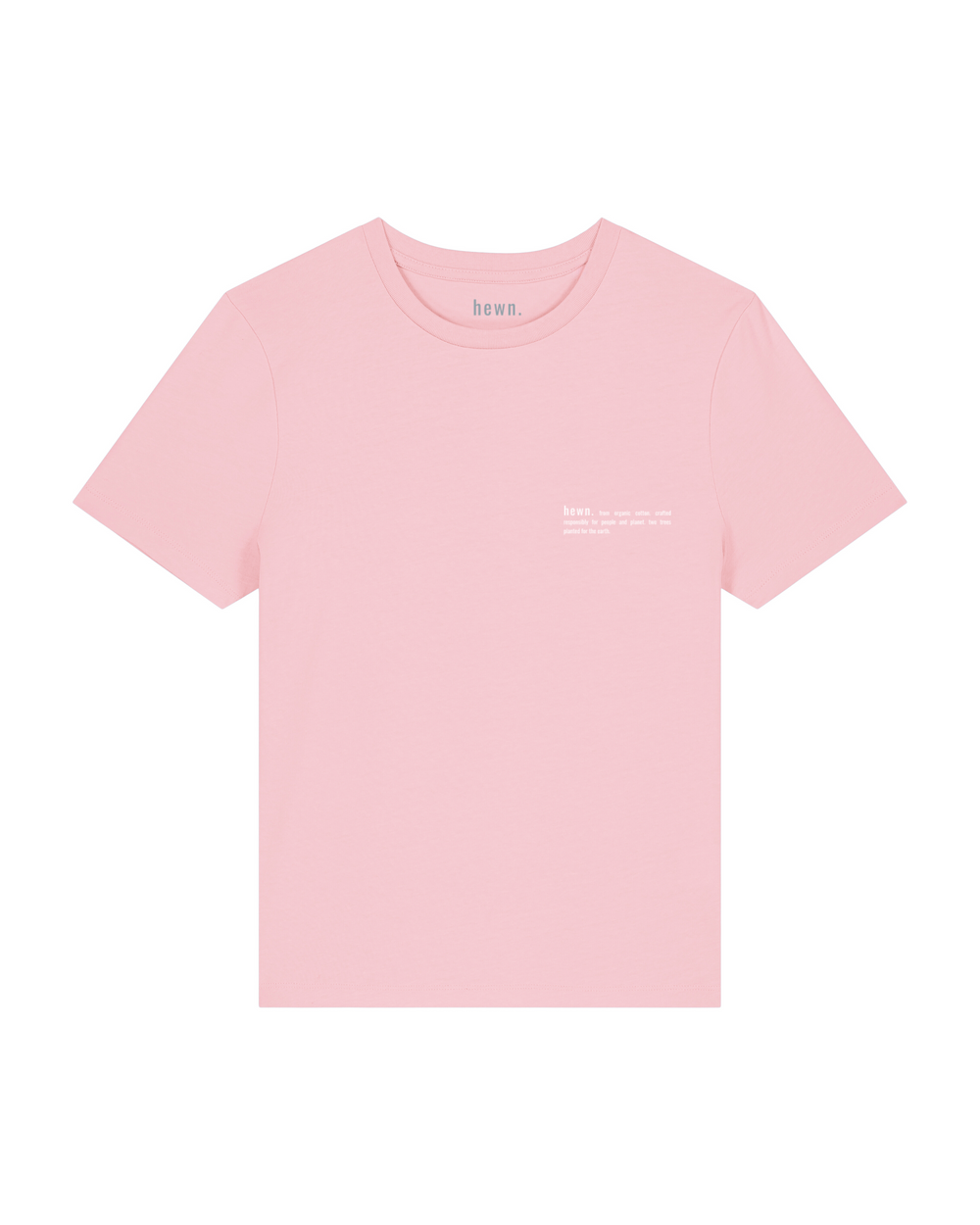 Womens Organic Fitted T-shirt in Cherry Blossom Pink