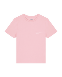 Womens Organic Fitted T-shirt in Cherry Blossom Pink