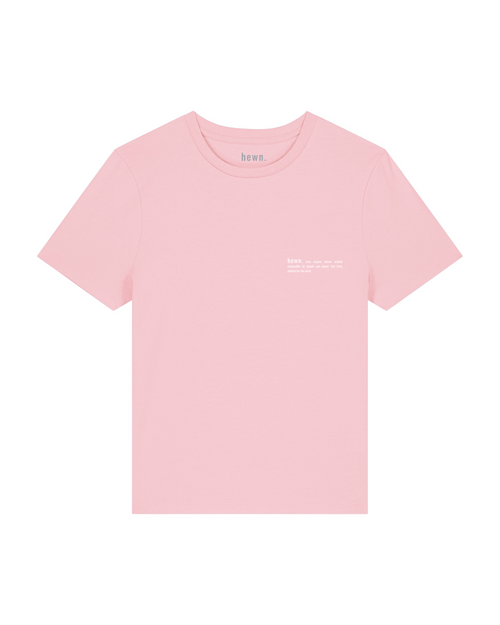 Womens Organic Fitted T-shirt in Cherry Blossom Pink