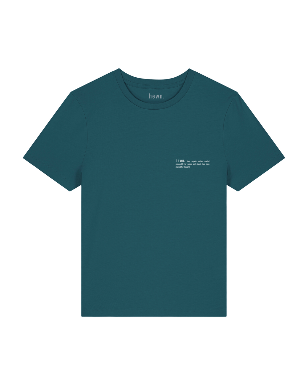 Womens Organic Fitted T-shirt in Ocean Blue