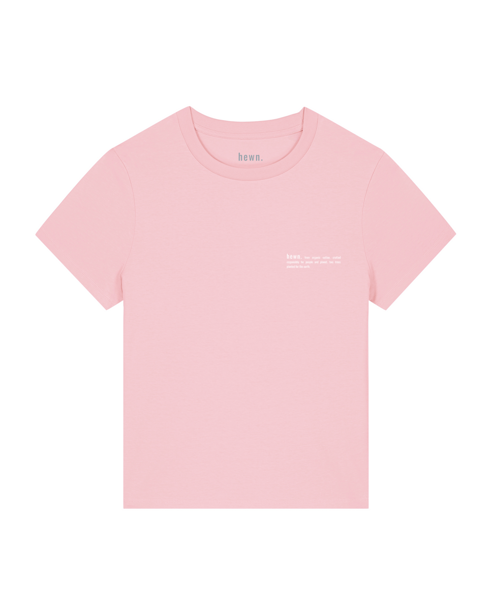 Womens Classic-fit Organic T-shirt in Cherry Blossom Pink