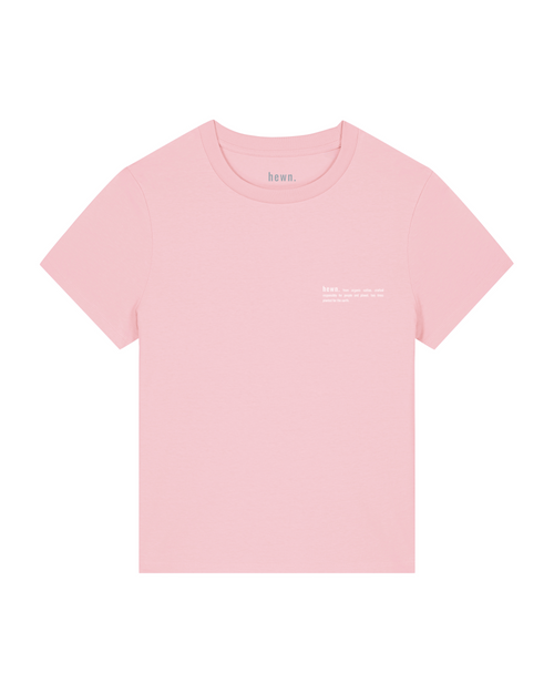 Womens Classic-fit Organic T-shirt in Cherry Blossom Pink