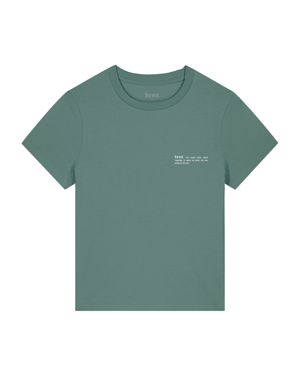 Womens Classic-fit Organic T-shirt in Eucalyptus Green